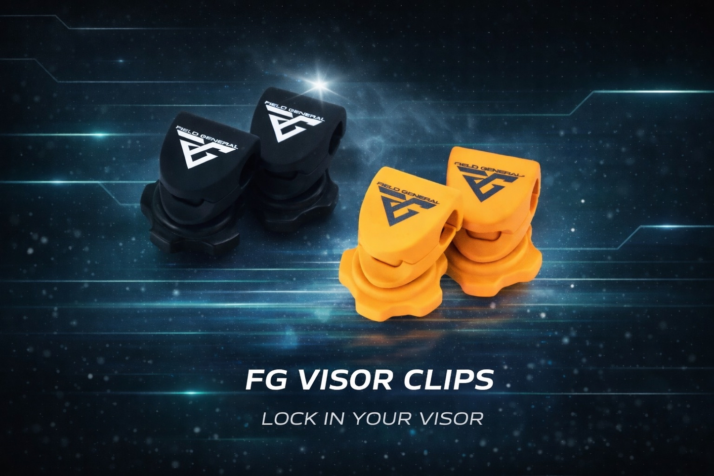 FG Football Visor Clips